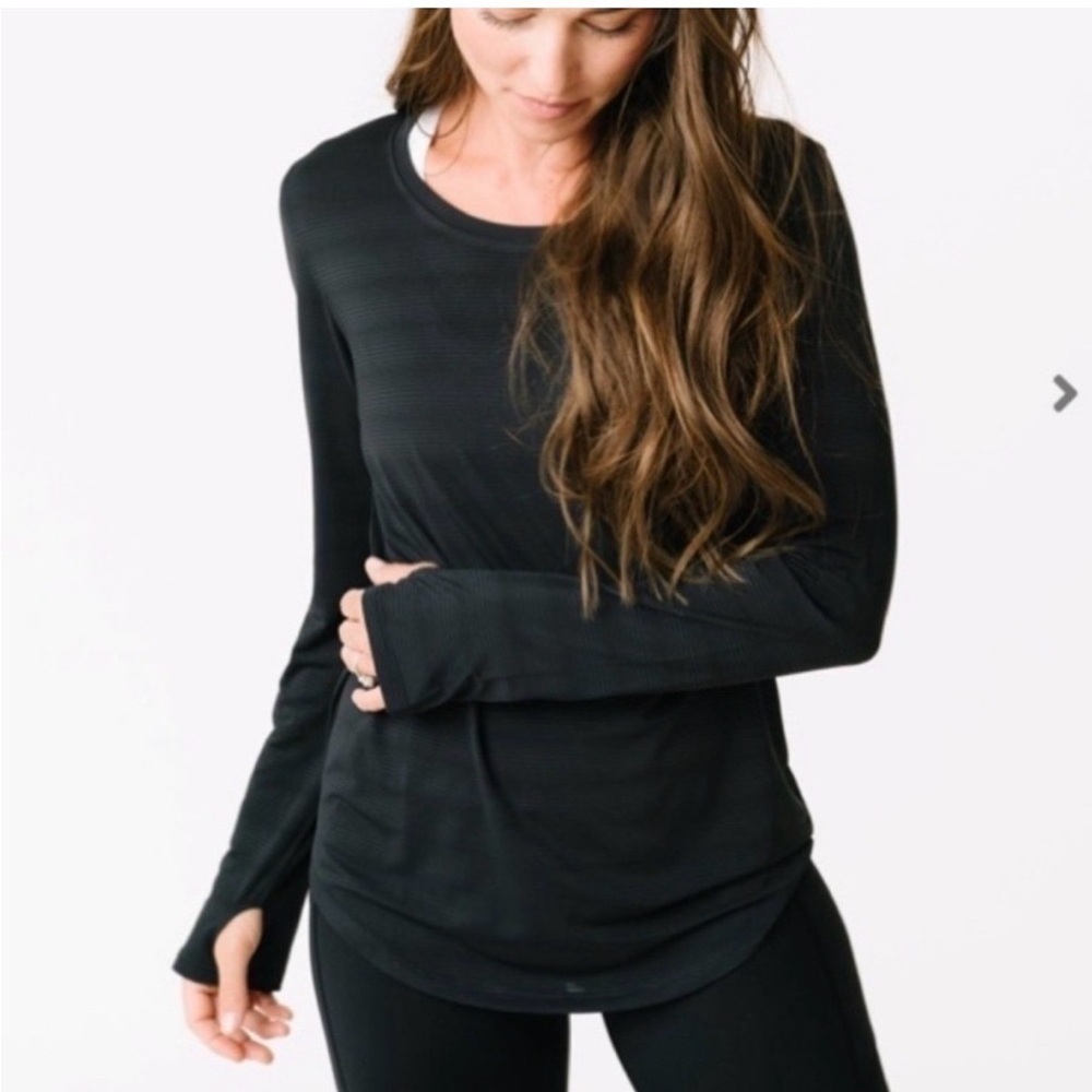 EUC ZYIA Black Long Sleeve Tee